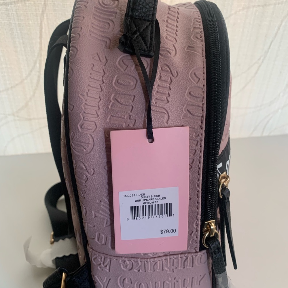 Juicy Couture Embossed Mauve Backpack - Picture 4 of 7
